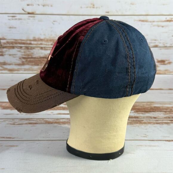 Catchfly Unisex Velvet Cactus Embroidered Snapback Cap Multicolor - Picture 4 of 6